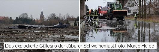 Gülle-Unfall in Jübar