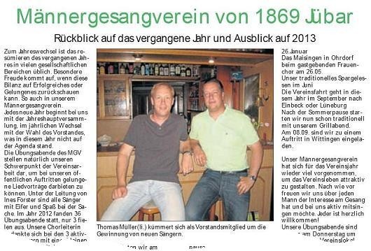 20130306 Findling - Jübar - Männergesangverein