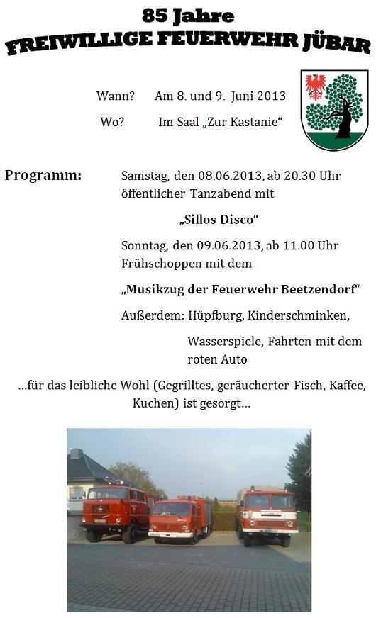 20130603 85 Jahre FFW Jübar