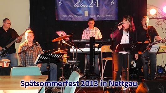 - Spätsommerfest in Nettgau mit "listen24" -