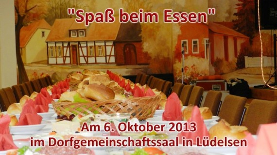 - Spaß beim Essen am 6. Oktober in Lüdelsen -