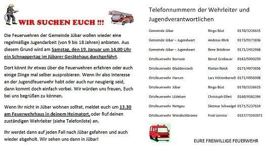 Jugendfeuerwehr Schnuppertag