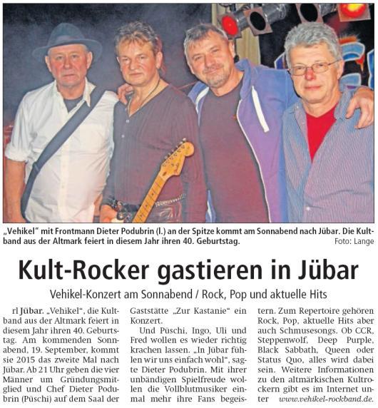 - Jübar - Vehikel in der Kastanie am 19.09.2015 ab 21 Uhr -
