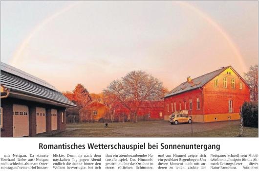 20160330 Altmark Zeitung - Nettgau - Regenbogen