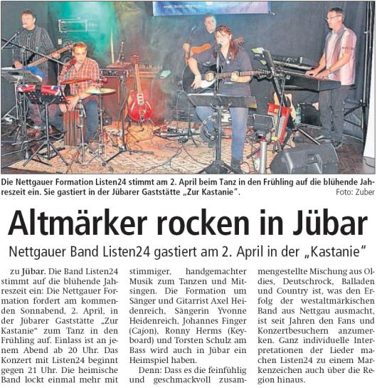 20160330 Altmark Zeitung - Nettgau-Jübar - listen24