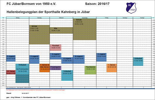 20170330 - Jübar - Kahnberghalle - Belegungsplan 2017