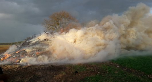 - Gemeinde Jübar - Osterfeuer in Wendischbrome -