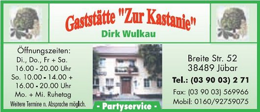 20170719 - Jübar - Visitenkarte 2017 'Zur Kastanie'