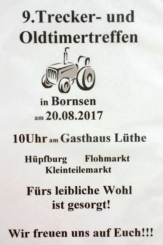 20170820 Bornsen - 9. Trecker- und Oldtimertreffen 2017 -