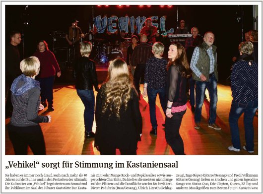 20180206 Volksstimme - Vehikel sorgt für Stimmung im Kastaniensaal