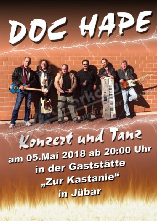 - Jübar - 'Doc Hape' heute Abend in der Kastanie -