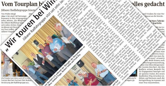 20180508 Pressestimmen - Jübar - 10 Jahre Radfahrgruppe