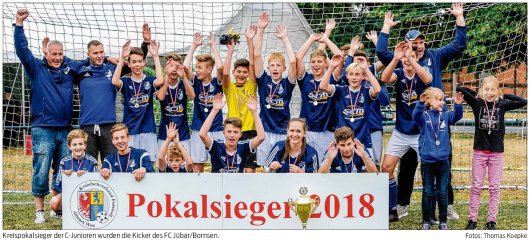 20180626 Volksstimme - Jübar - Kreispokal an C-Junioren FC Jübar/Bornsen -