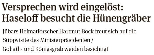 20180728 - Drebenstedt - Ministerpräsident am Großsteingrab - (Volksstimme von Walter Mogh)