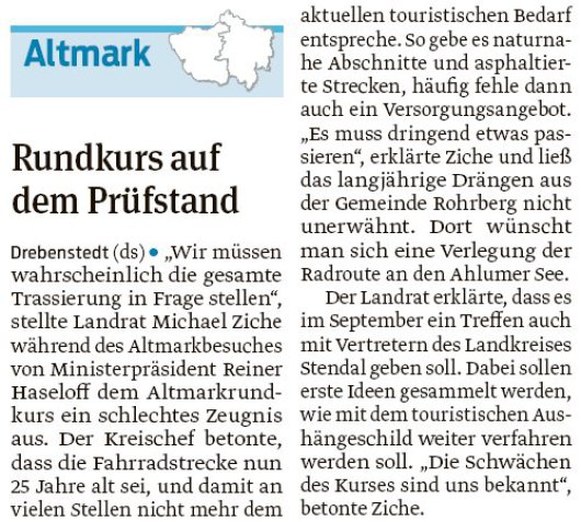 20180803 Volksstimme - Drebenstedt, Altmarkrundkurs (von David Schröder)