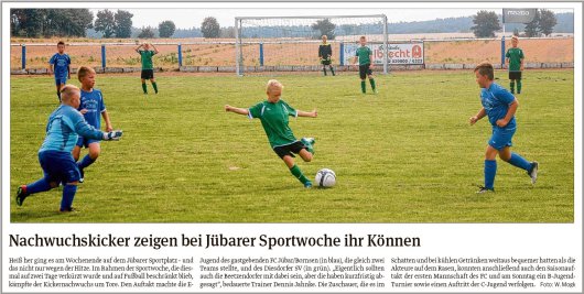 20180806 Volksstimme - Jübar - FCJB - Sportwoche (von Walter Mogk)