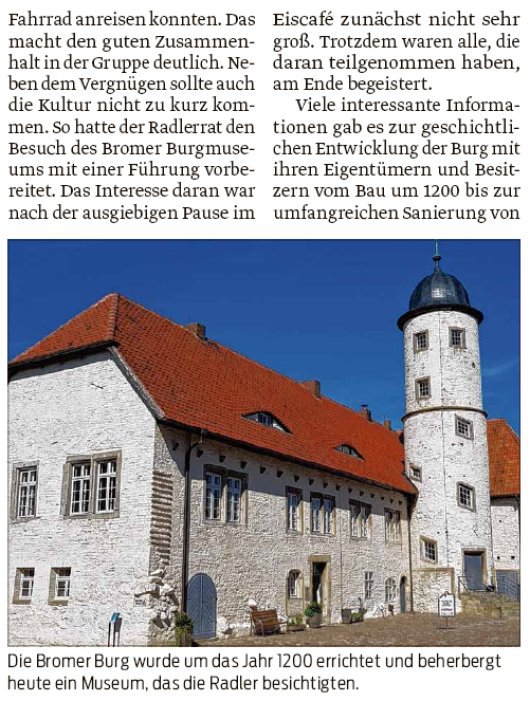 20180910 Volksstimme - Jübar - Tour nach Brome von Gudrun Spohn und Walter Mogk