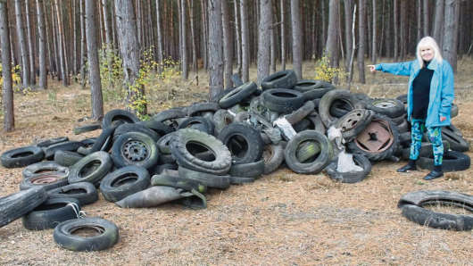 20181102 Altmark Zeitung - Reifen im Wald abgekippt - von Christian Reuter