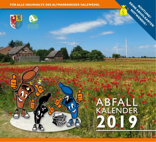 20181127 Cover des Abfallkalenders 2019