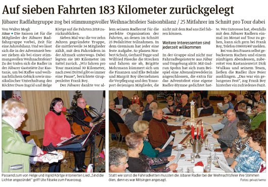 20181210 Volksstimme - Jübar - 183km auf dem Fahrrad (von Walter Mogk)