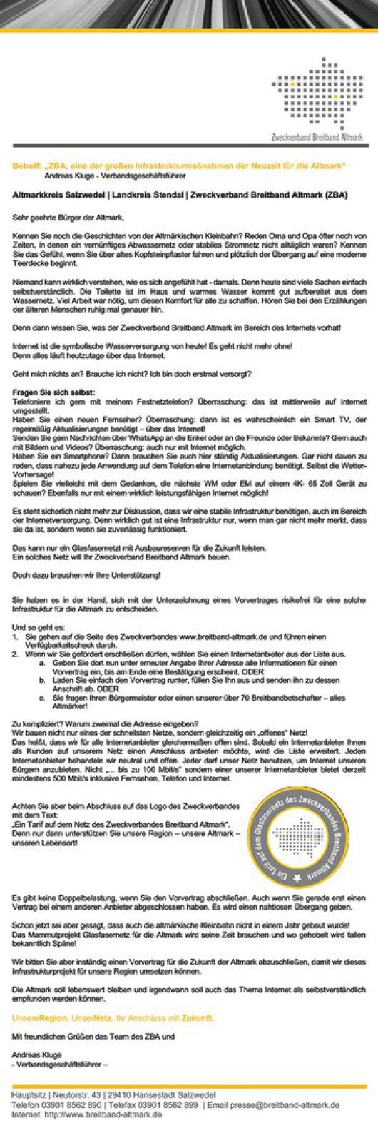 20181220 ZBA zum Jahreswechsel - Neuzeit für die Altmark