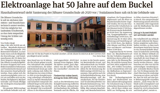 20190126 Volksstimme - Jübar - Sanierung der Jübarer Grundschule (von Walter Mogk)