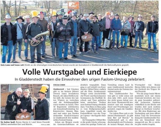 20190218 Altmark Zeitung - Gladdenstedt - Volle Wurstgabel und Eierkiepe (von Kai Zuber)