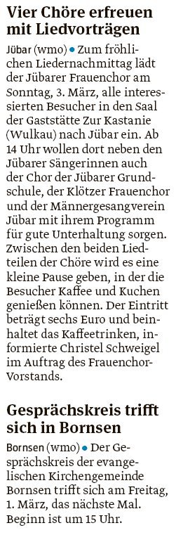 20190218 Volksstimme - Jübar - Bornsen - Termine (von Walter Mogk)