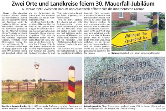 20190225 Altmark Zeitung - Hanum - 30 Jahre Mauerfall (von Kai Zuber)
