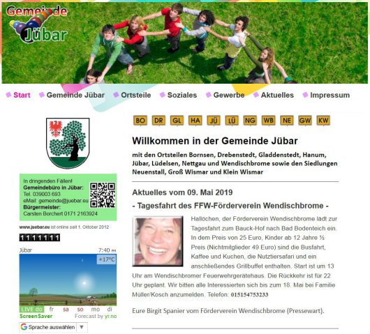 Juchuh! Heute Abend am 9. Mai 2019 um 19:40 haben wir die 'Schnapszahl' von einermillioneinhundertelftausendundeinhundertundelf Klicks auf unserer WebSite www.juebar.eu erreicht!