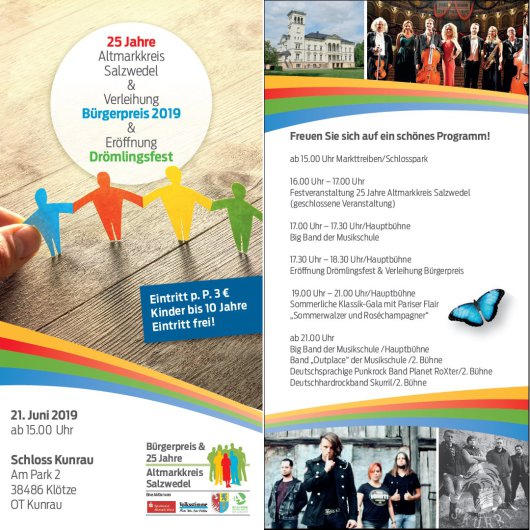 20190607 25 Jahre Altmarkkreis Salzwedel - Schloss Kunrau