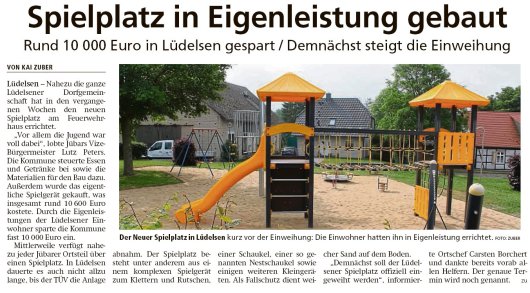 20190621 Altmark Zeitung - Lüdelsen - 10.000,- € durch Eigenleistung gespart (Kai Zuber)