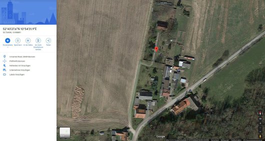 DS Friedhof 01 Lage in Drebenstedts Norden (GoogleEarth)