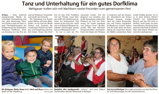 20190717 Altmark Zeitung - Nettgau - Dorffest 2019 (Kai Zuber)
