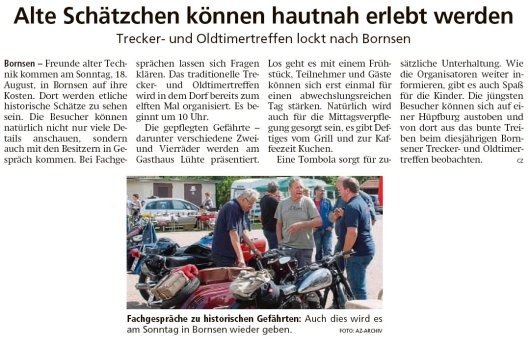 20190806 Altmark Zeitung - Bornsen- Trecker- und Oldtimertreff (cz)