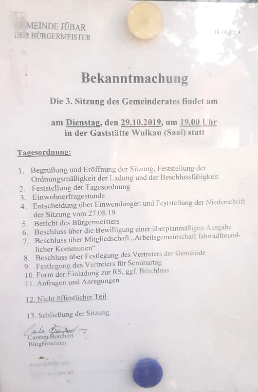20191029 03. Gemeinderatsitzung