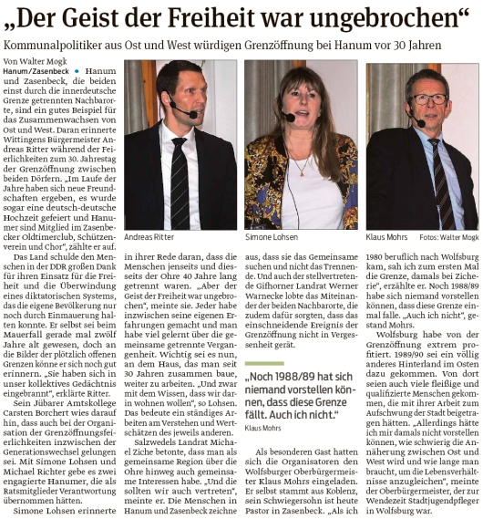 20200110 Volksstimme - Hanum - Kommunalpolitiker zur 30-Jahrfeier (Walter Mogk)