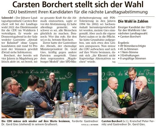 20200208 Altmark Zeitung - Landtag LSA - Carsten Borchert kandidiert 2021 (J. Heymann)