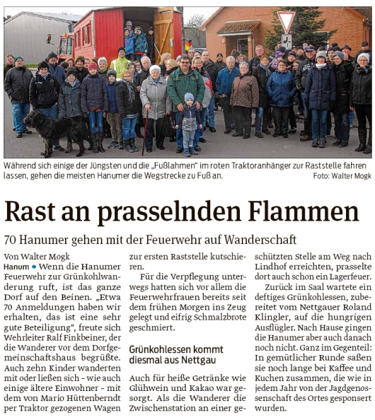 20200213 Volksstimme - Hanum - Grünkohlwanderung mit Zwischenstation (Walter Mogk)
