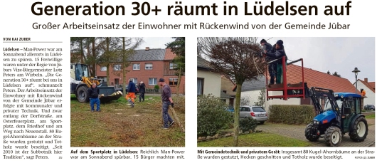 20200217 Altmark Zeitung - Lüdelsen - Arbeitseinsatz in Subbotniktradition (Kai Zuber)