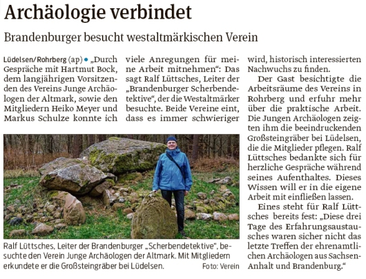 20200227 Volksstimme - Lüdelsen - Scherbendetektiv besucht Junge Archäologen (ap)