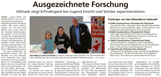 20200229 Altmark Zeitung - Jübar - Anna Kluge und Greta Maaß erhielten Sonderpreis (sth-cz)