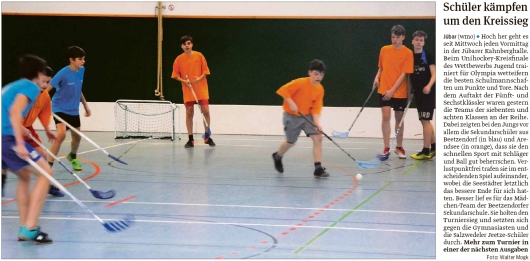 20200306 Volksstimme - Jübar - Unihockey Kreisfinale in Kahnberghalle (Walter Mogk)
