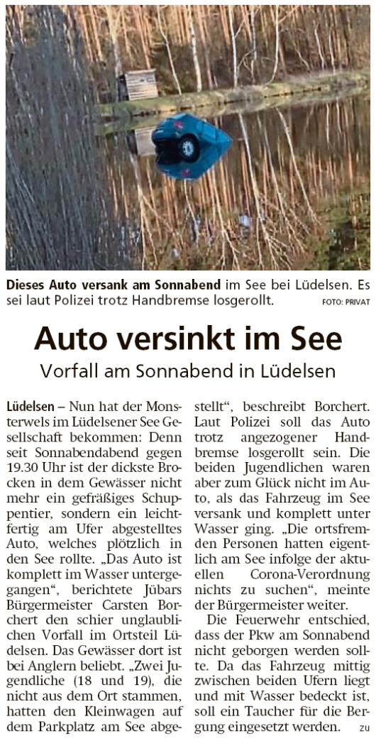 20200406 Altmark Zeitung - Lüdelsen - Golf geht auf Tauchstation (Kai Zuber)
