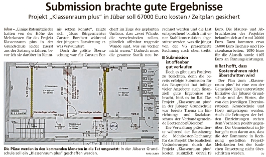 20200622 Altmark Zeitung - Jübar - Klassenraum Plus kostet 67000 € (Kai Zuber)