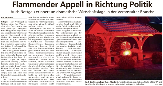 20200624 Altmark Zeitung - Nettgau - Night of Light am Weltkugelbrunnen (Kai Zuber)