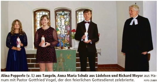 20200918 Altmark Zeitung - Lüdelsen - Konfirmation in der Gedächtniskirche (Kai Zuber)