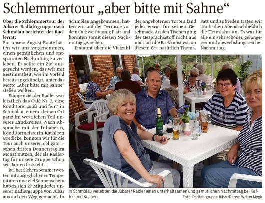 20200918 Volksstimme - Jübar - Radfahrgruppe auf Schlemmertour (Walter Mogk)