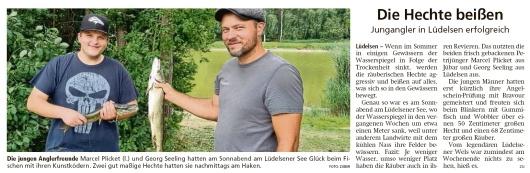20210802 Altmark Zeitung - Lüdelsen - Erfolgreiche Jungangler am Lü-See (Kai Zuber)