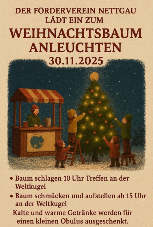 20251130 Nettgau - Weihnachtsbaum Anleuchten